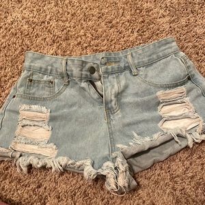 medium jean short